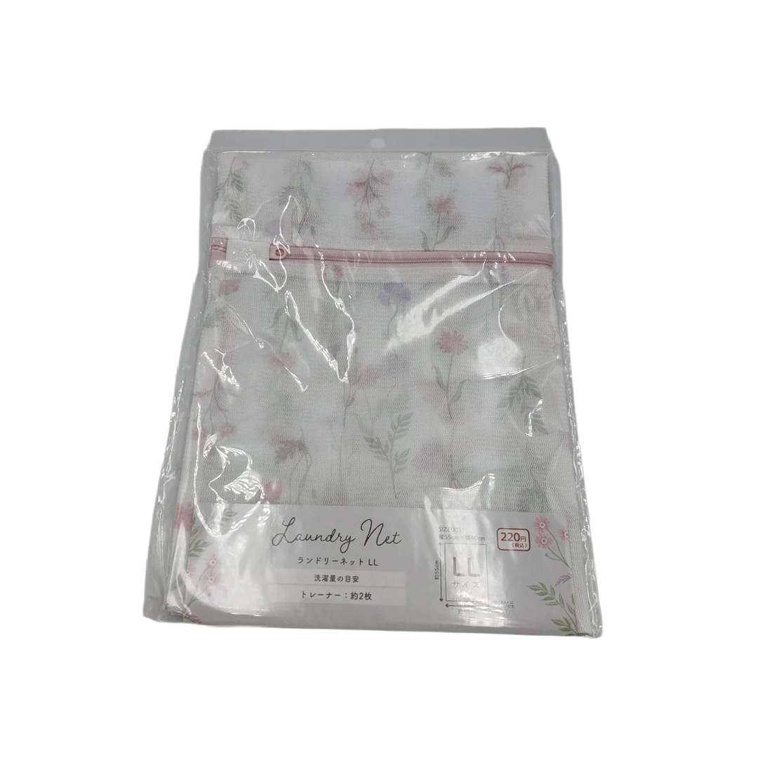 Flower Pattern Laundry Net Pink LL