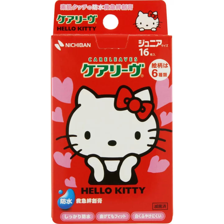 Nichiban Waterproof Band-Aid 16pcs,Hello Kitty