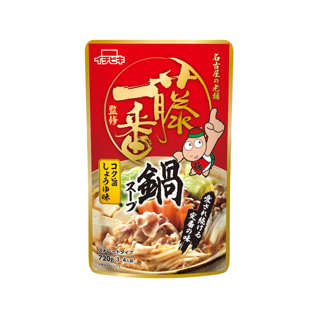 Fuji Isaka's authentic hot pot soup base, rich soy sauce flavor, 720g