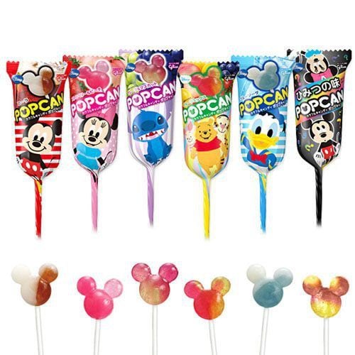 Glico Popcan Disney Fruit Soda Lollipop 10g (Flavors Shipped Randomly)