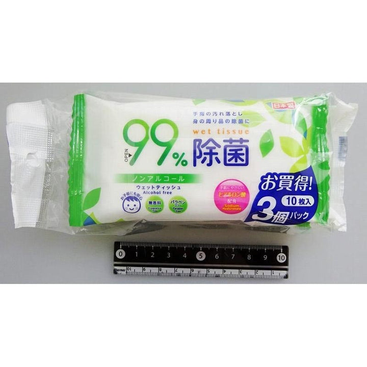 Non-Alcohol Bacteria Elimination Pocket Wet Tissue 10s 3p