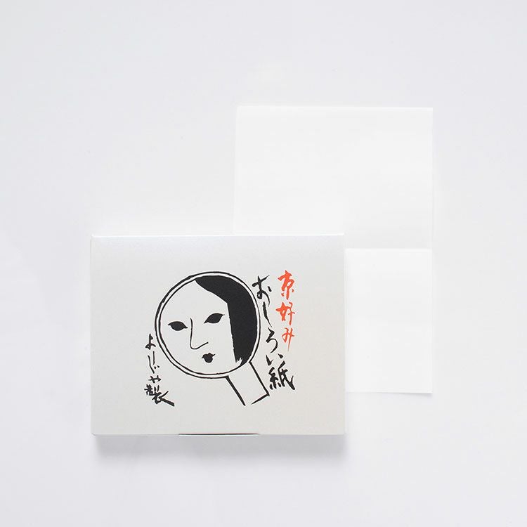 Yojiya Face Powder Paper Pearl Color 60 sheets Japanese makeup touch-up paper front package