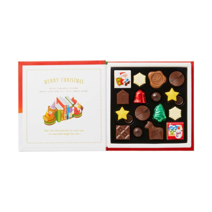 Morozoff Christmas Chocolate Book Gift Box 74g x 18 pieces
