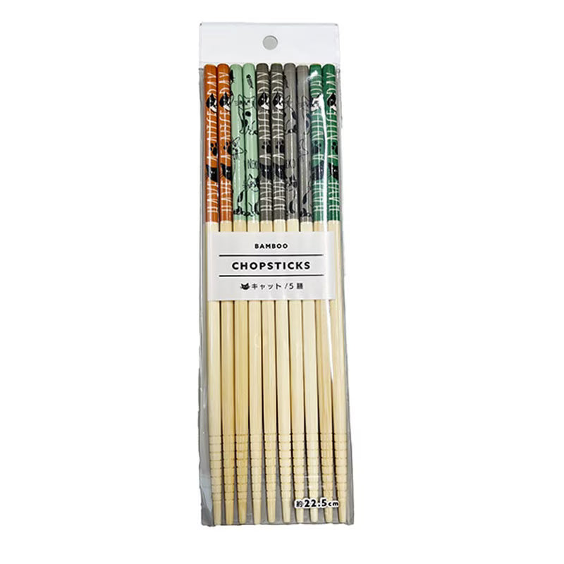 Set of 5 Lacquered Bamboo Chopsticks Yui mart