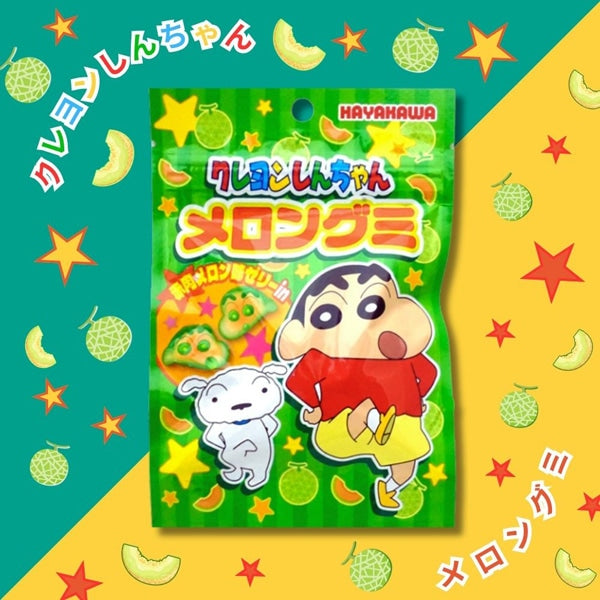 Hayakawa Crayon Shin-chan Melon Gummy 35g front package