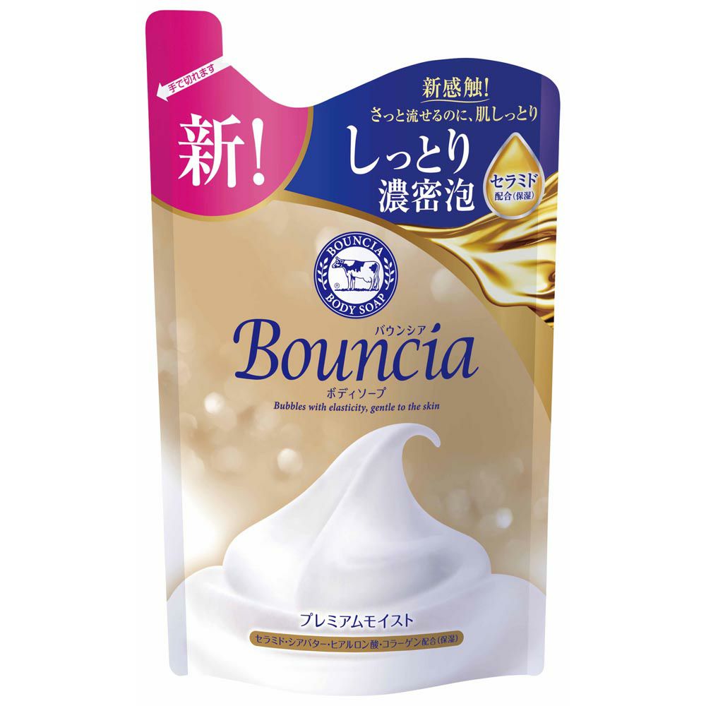 Cow Brand Bouncia Premium Moist Body Wash Refill 340ml