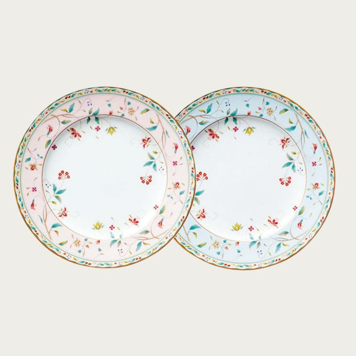 Noritake A pair of 21cm floral print fabric dinner plates Yui mart