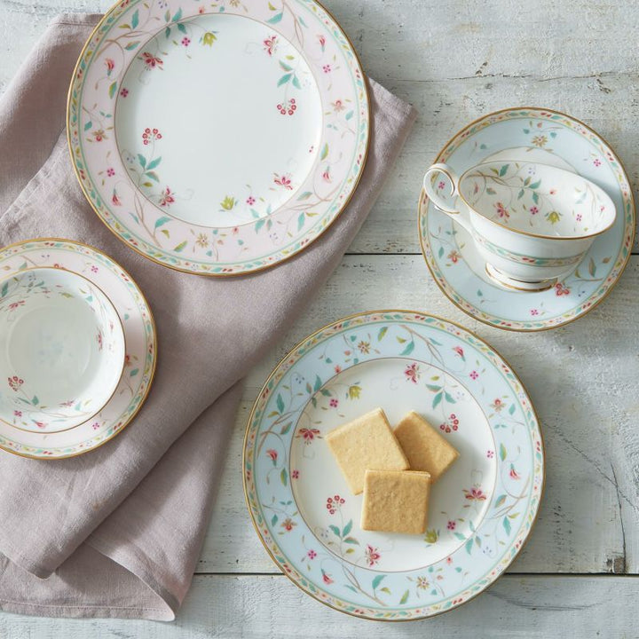Noritake A pair of 21cm floral print fabric dinner plates Yui mart