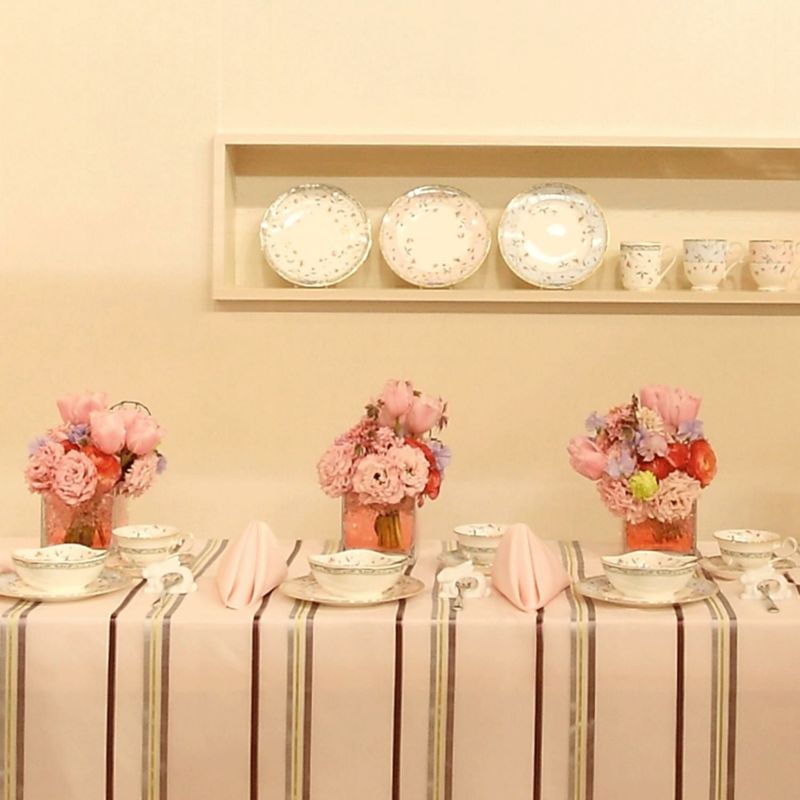 Noritake A pair of 21cm floral print fabric dinner plates Yui mart