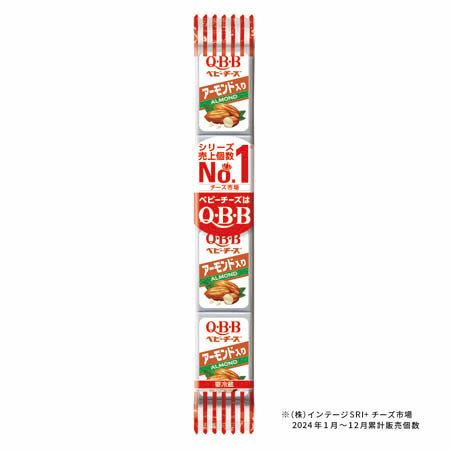 QBB Almond Baby Cheese 4 pieces 54g package