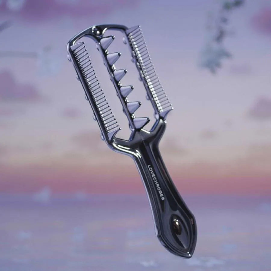 LOVECHROME PG Paddle Comb Premium Black LOVECHROME