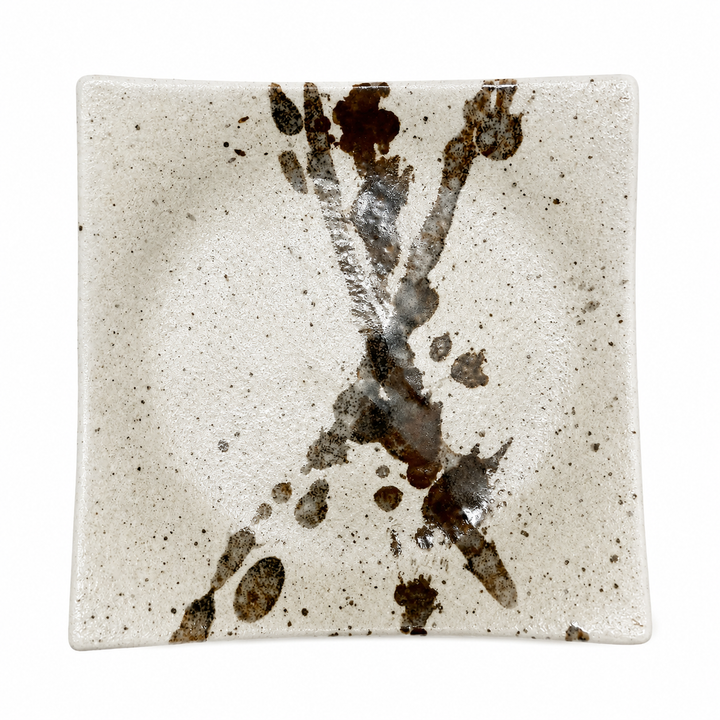Zen Ink Artisan Square Plate Yui mart
