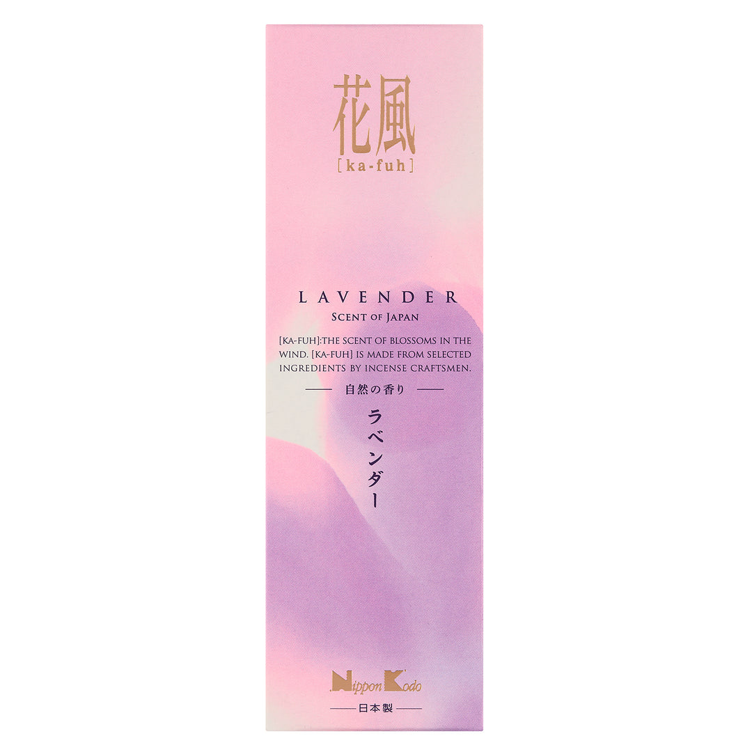 Nippon Kodo Ka-Fuh Lavender incense box angled view