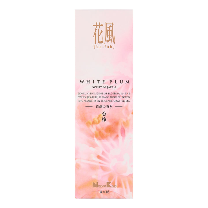 Nippon Kodo Ka-Fuh White Plum low smoke Japanese incense 50g front package