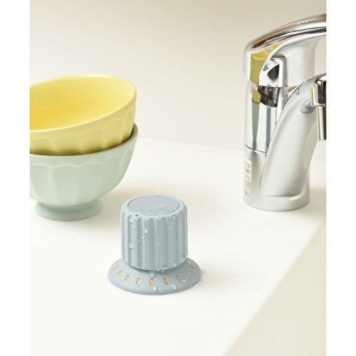 BRUNO Volume Knob IPX4 Bluetooth Speaker - Blue Gray BRUNO