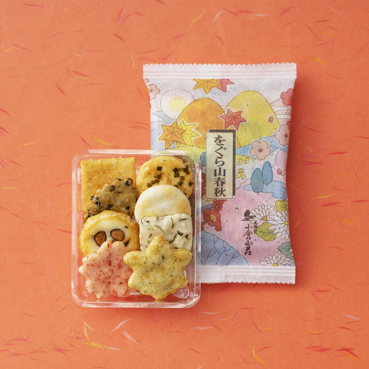 Ogurasansou Ogura Sanshun rice crackers individual pack with assorted pieces