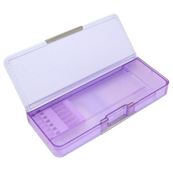 Kamio Japan TOUGHTY pencil case second compartment purple interior
