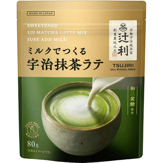 Tsujiri Sweetened Uji Matcha Latte Mix 80g
