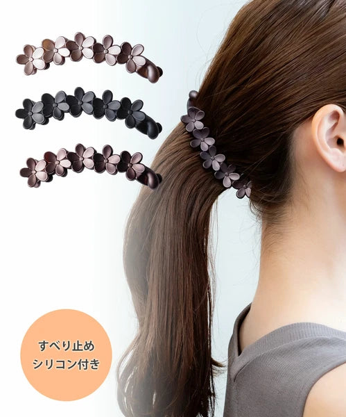 JUNO Flower-shaped banana clip, not easy to fall off Yui mart