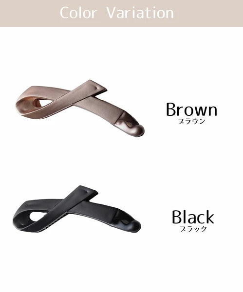 JUNO Matte fabric banana hair clip, stays securely in place Yui mart