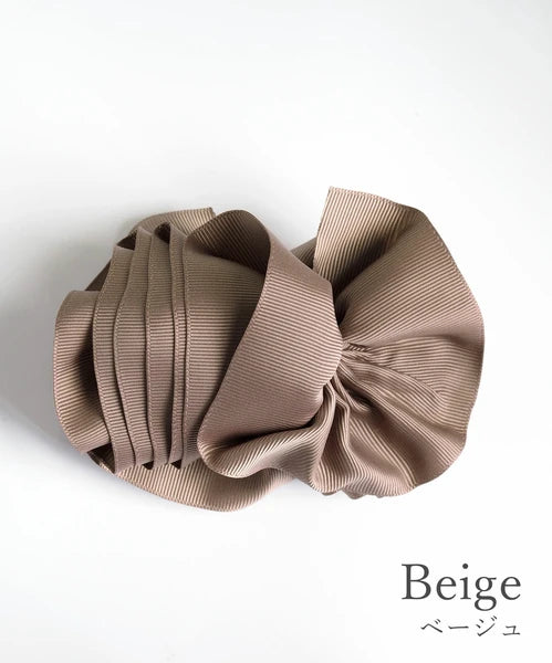 JUNO Fixed ruffled ribbon banana clip Yui mart
