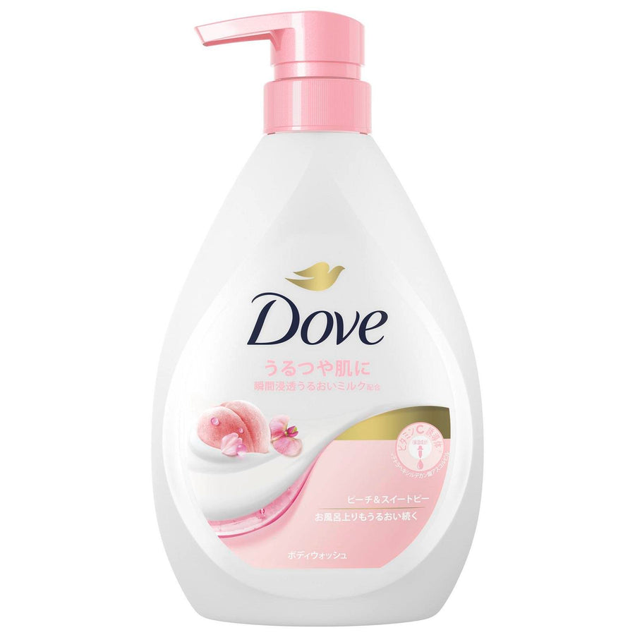 Dove moisturizing body wash peach and sweet pea 470g pump bottle