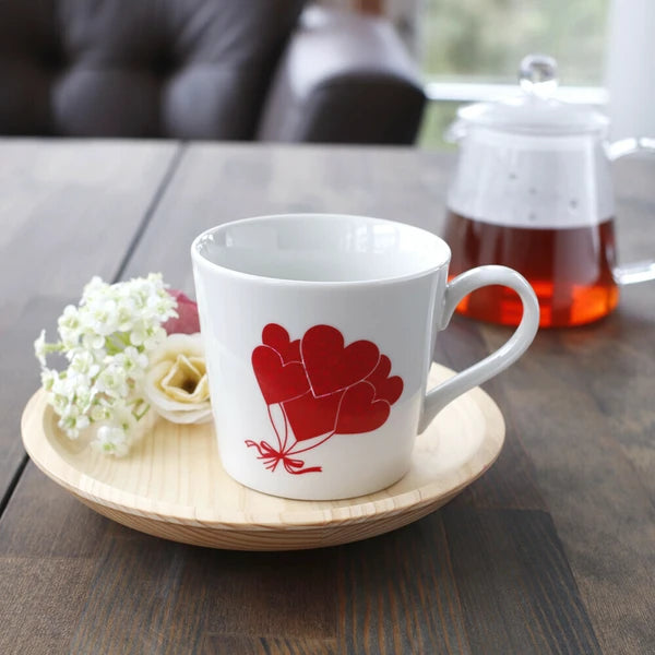 Heartwarming Flower-Shaped Mug [Color-Changing with Temperature, Mino Ware, Made in Japan]