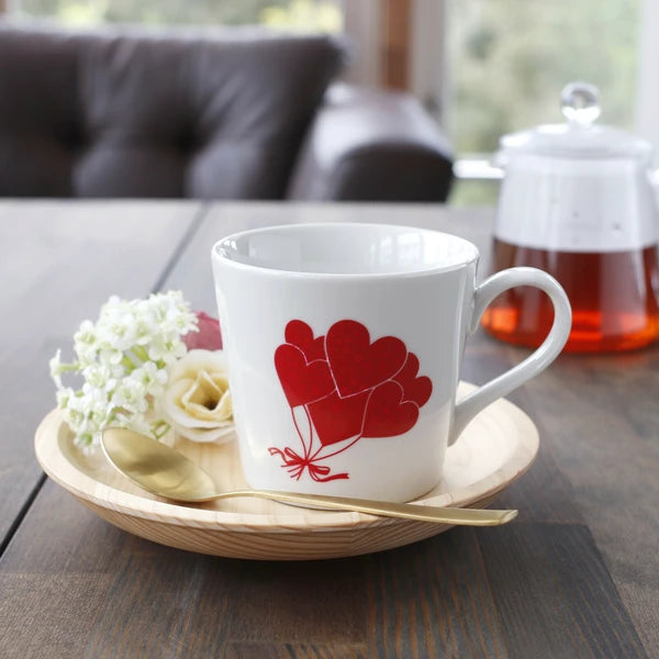 Heartwarming Flower-Shaped Mug [Color-Changing with Temperature, Mino Ware, Made in Japan]