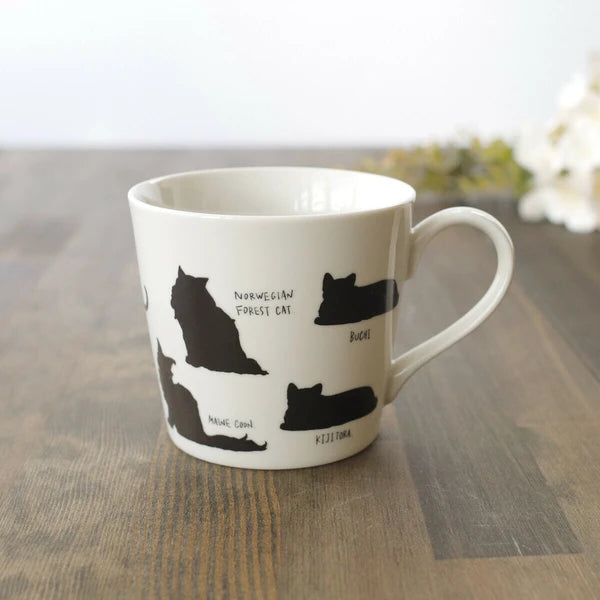 Warming Mug Yuru Neko 2 [Color-Changing with Temperature, Mino Ware, Made in Japan]