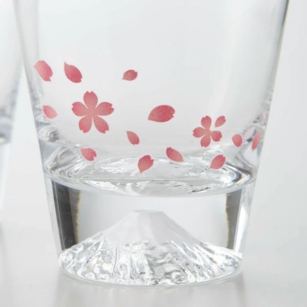 Cool Sakura Dance Mount Fuji Rock Glass