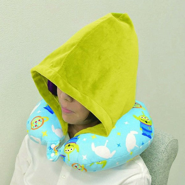 Disney Japan Travel Cartoon Shape Neck Pillow with Hat