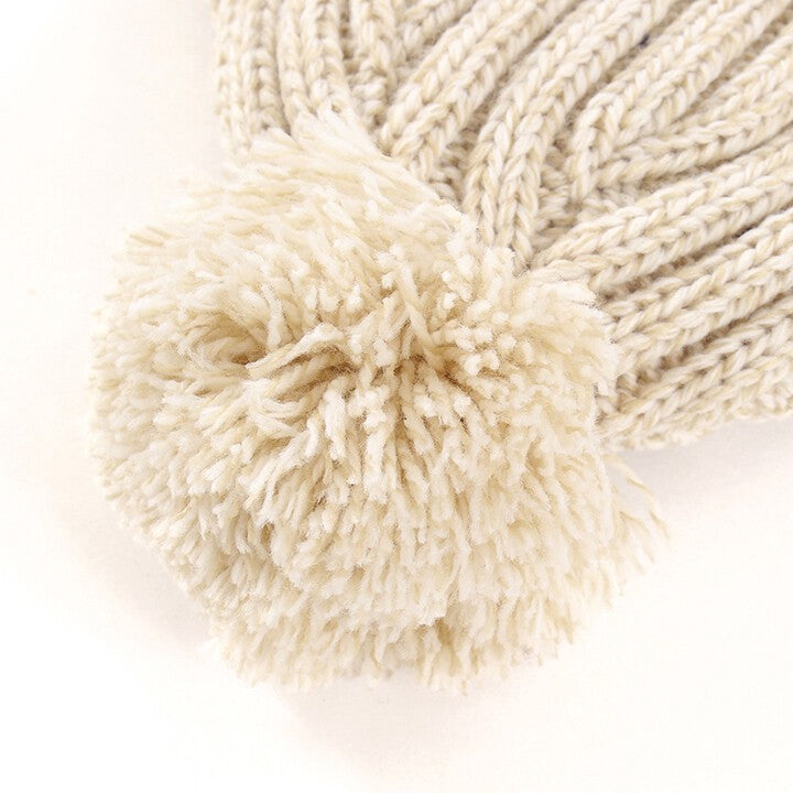 Champion ribbed pom-pom ear-flap knit beanie product detail 9