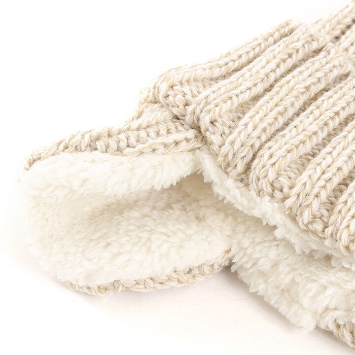 Champion ribbed pom-pom ear-flap knit beanie product detail 10