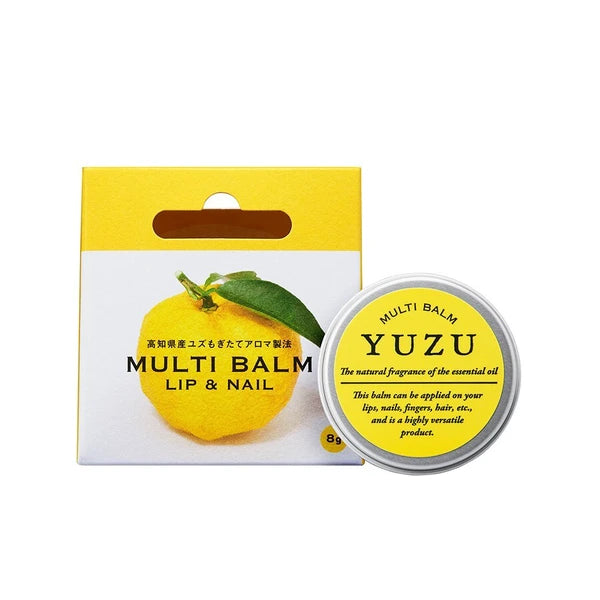Kochi Prefecture Yuzu Multipurpose Lip Balm (for lips and nails), 8g Yui mart