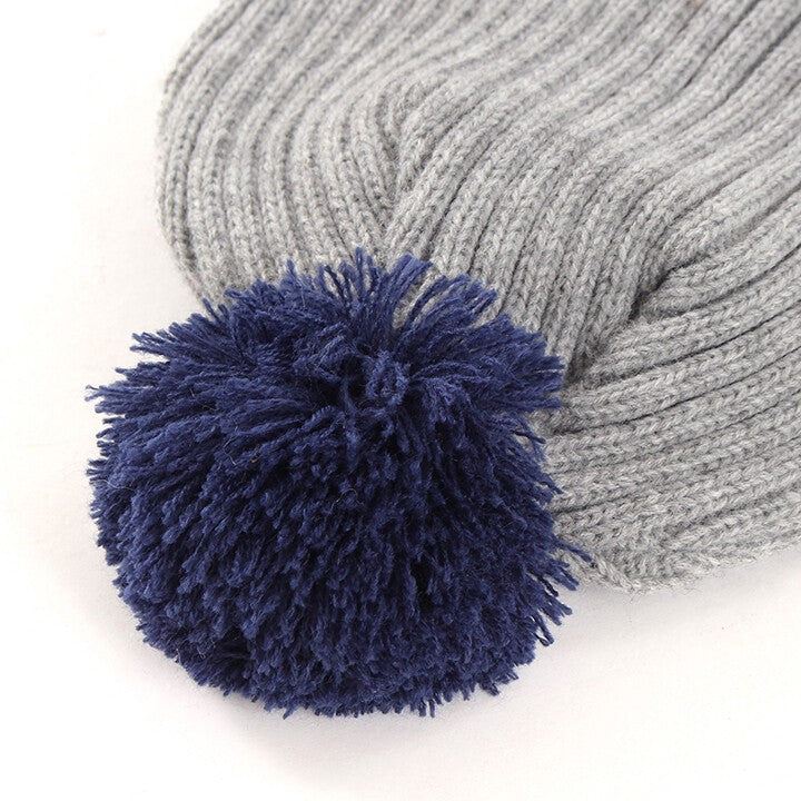 Champion Kids pom-pom ear-flap knit beanie product detail 7