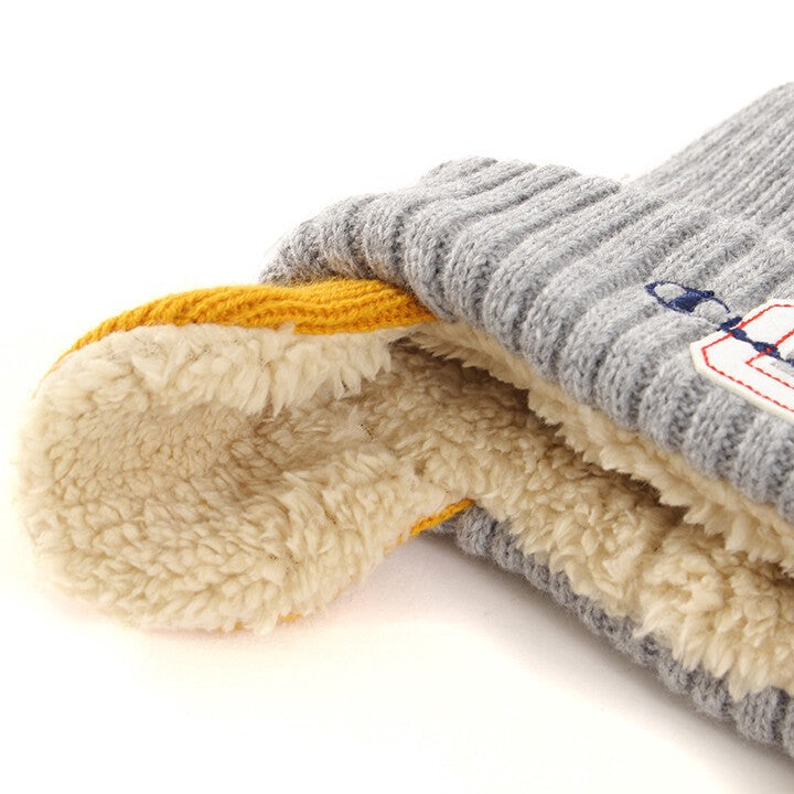 Champion Kids pom-pom ear-flap knit beanie product detail 8