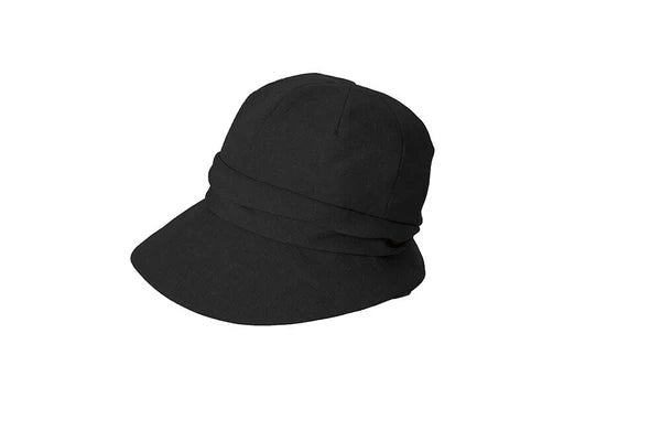Japan UV CUT Cool Sunscreen Small Face Visor Foldable Black