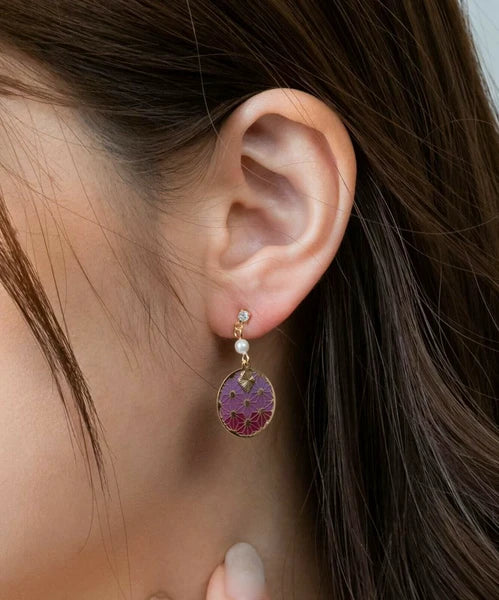 MUK [Made in Japan] Check earrings
