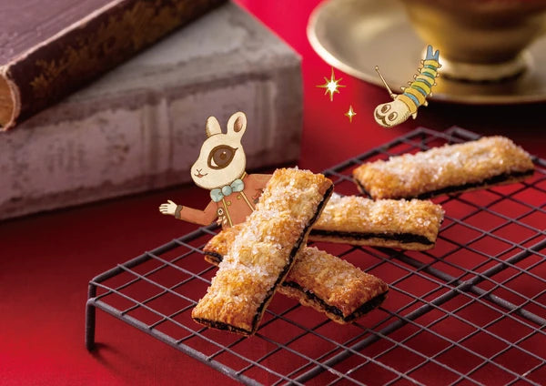 Heart-shaped bread with a retro-style crispy chocolate filling (5 pieces) Yui mart