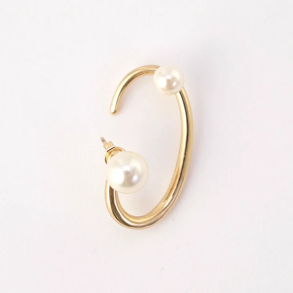 Shesay Earrings/Glass Pearl Nickel-Free Left Ear Single