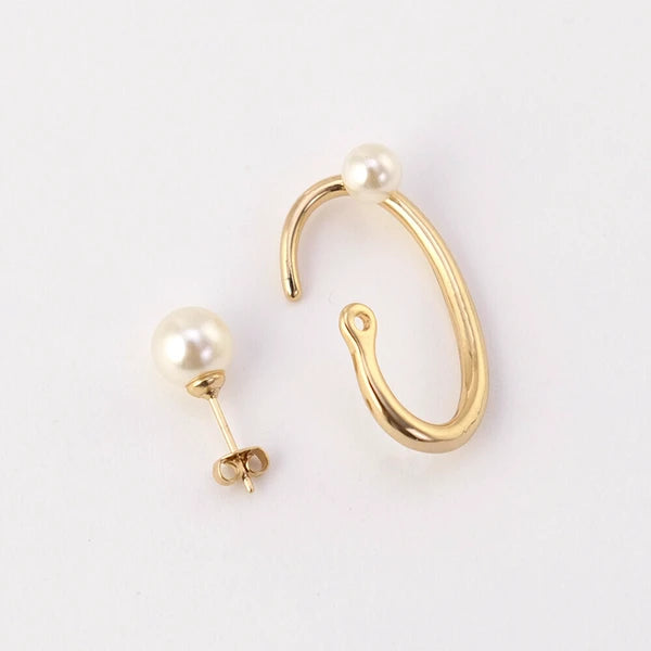 Shesay Earrings/Glass Pearl Nickel-Free Left Ear Single