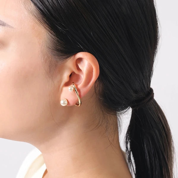 Shesay Earrings/Glass Pearl Nickel-Free Left Ear Single