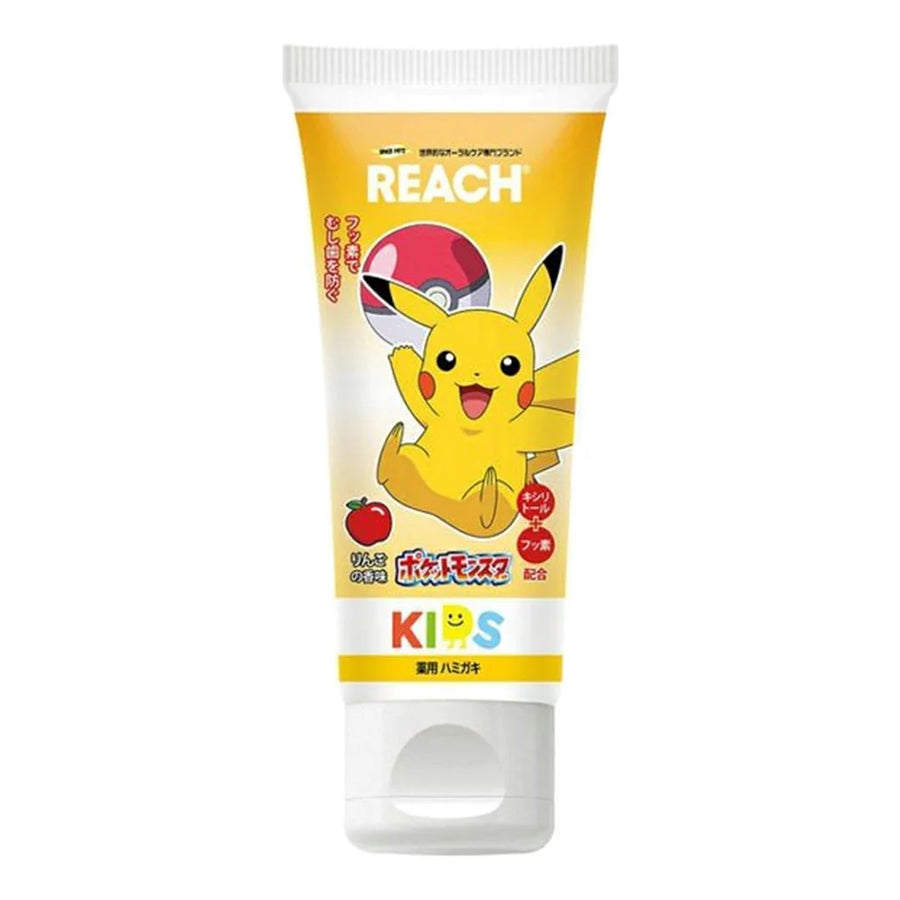 REACH Kids Pikachu Gel Toothpaste Apple Flavor 60g REACH