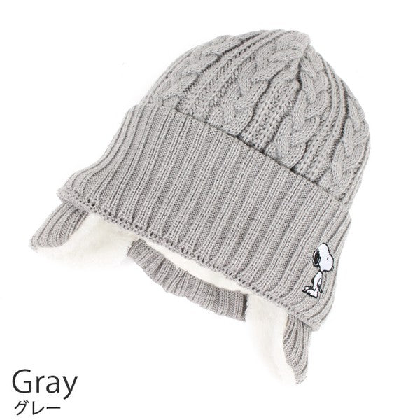 【Pre-Order】PEANUTS Snoopy Kids Ear-Flap Knit Beanie PEANUTS