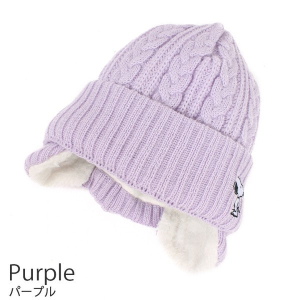 【Pre-Order】PEANUTS Snoopy Kids Ear-Flap Knit Beanie PEANUTS
