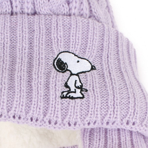 【Pre-Order】PEANUTS Snoopy Kids Ear-Flap Knit Beanie PEANUTS