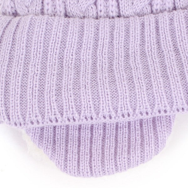 【Pre-Order】PEANUTS Snoopy Kids Ear-Flap Knit Beanie PEANUTS