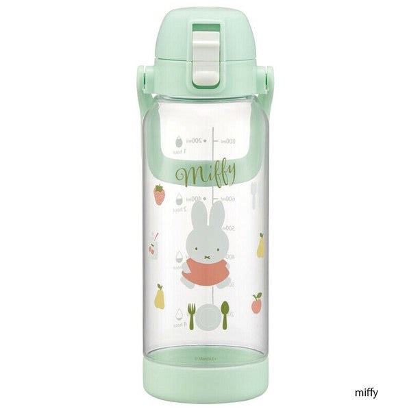 Skater Timing Design Transparent Direct Drinking Plastic Water Cup Large Capacity 1000ml （Miffy）