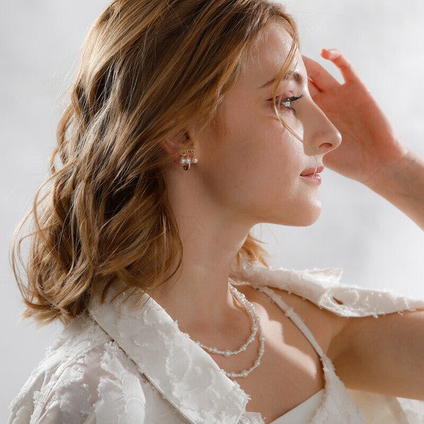 JewCas Nuance pearl 24SS Air Fit Earrings [JC4606]