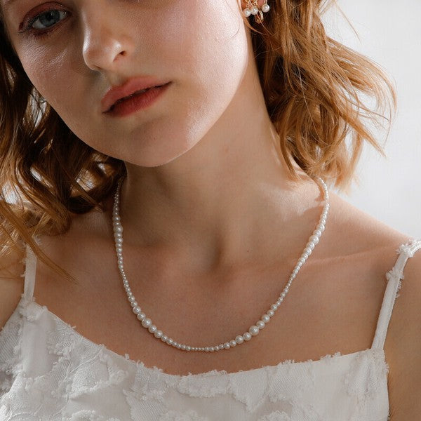 JewCas Nuance pearl 24SS necklace [JC4613]